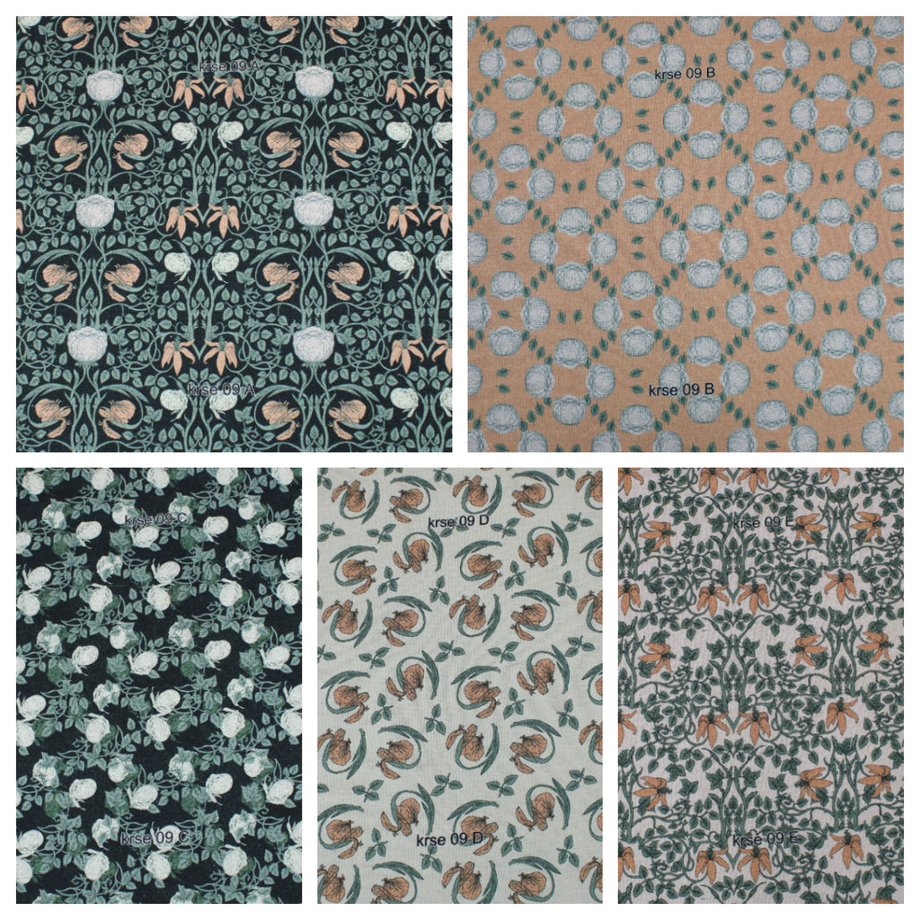 William Morris Inspired Design 06 100% Quilting Cotton Approx. 44"/112cm