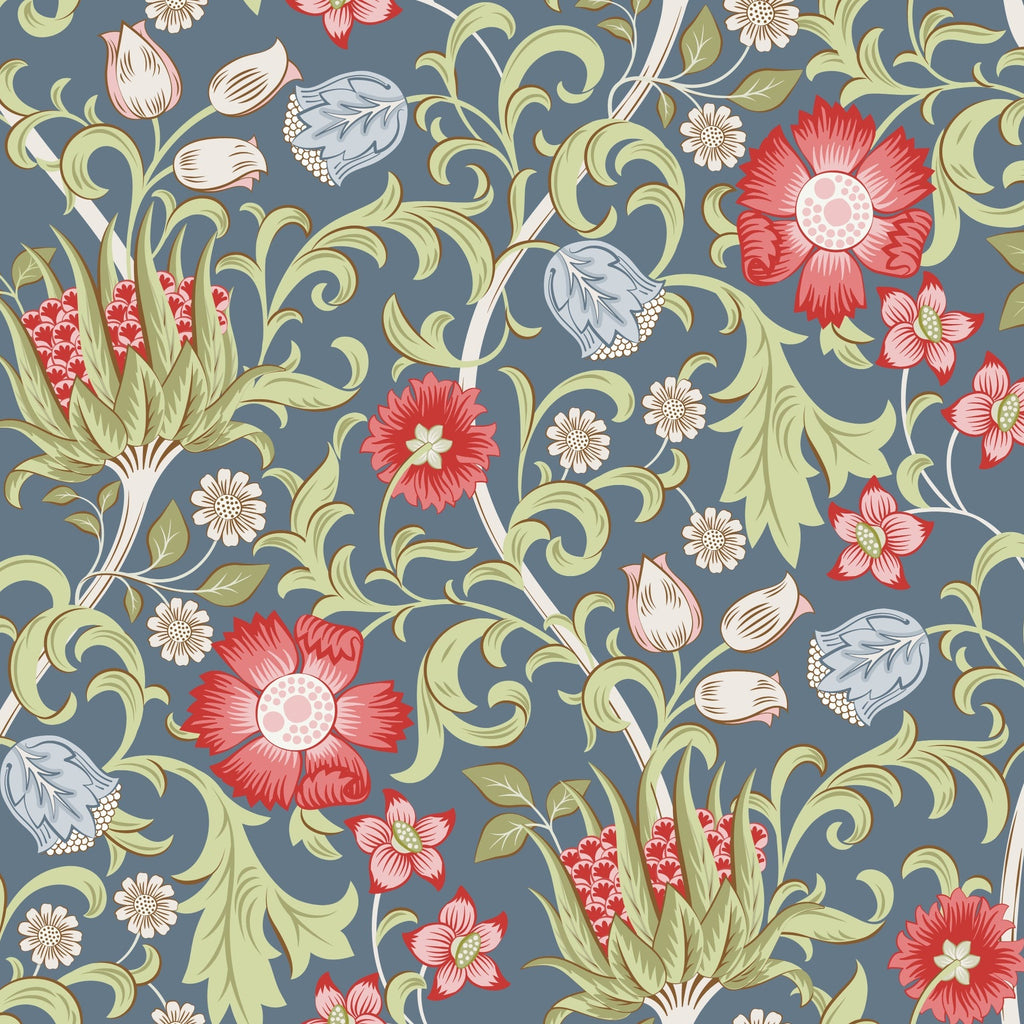 William Morris Inspired Singles Design 02 100% Quilting Cotton Approx. 44"/112cm