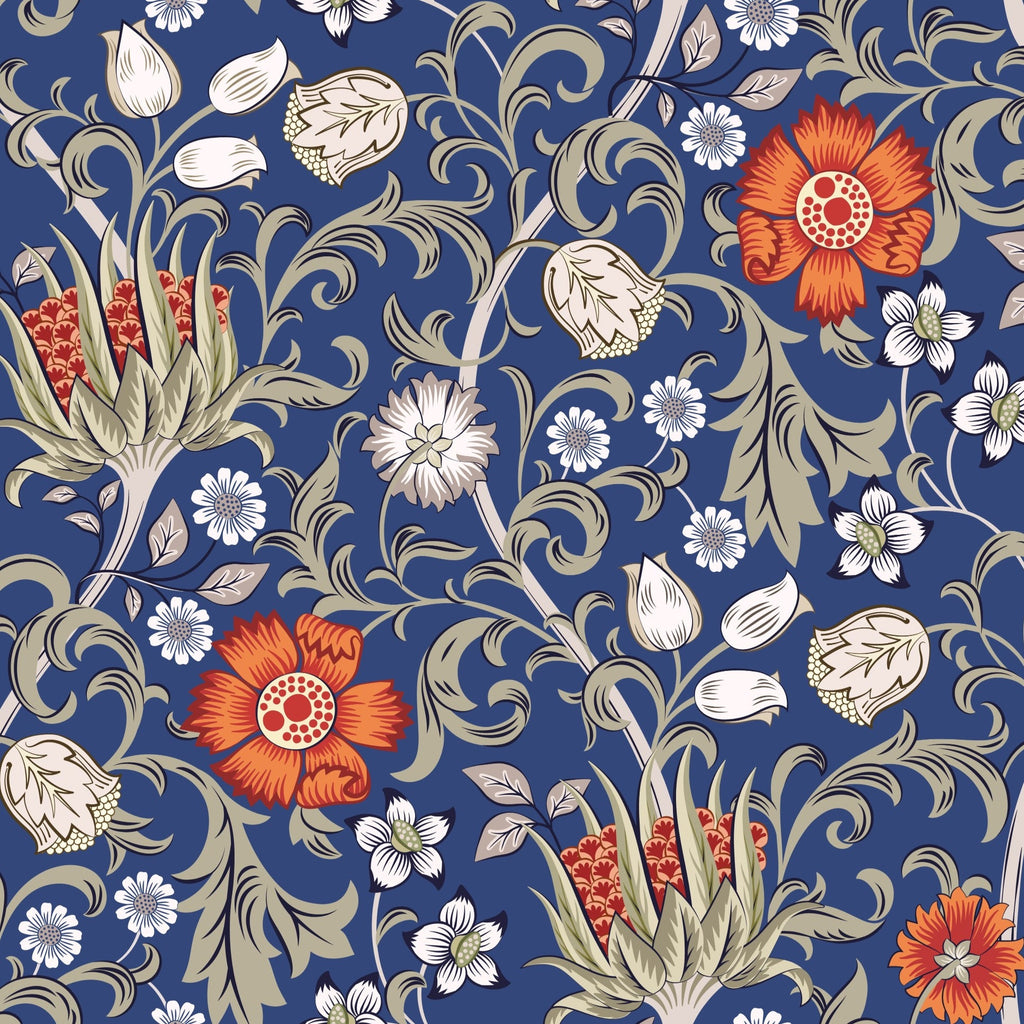 William Morris Inspired Singles Design 03 100% Quilting Cotton Approx. 44"/112cm