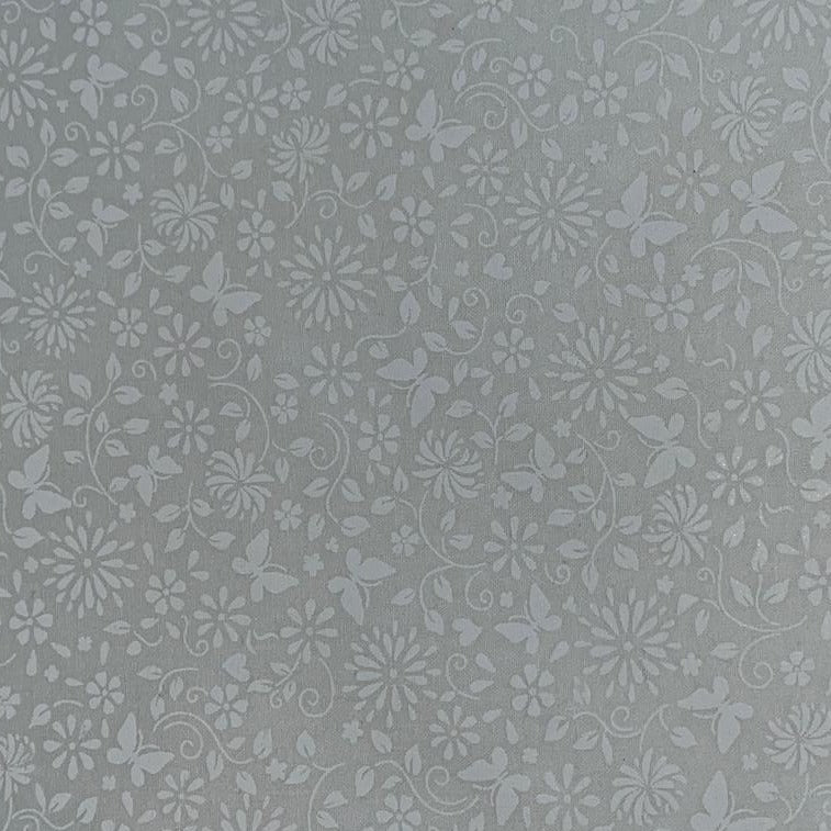 FF101 - White 100% Cotton Paste Print, Approx. 112cm Wide