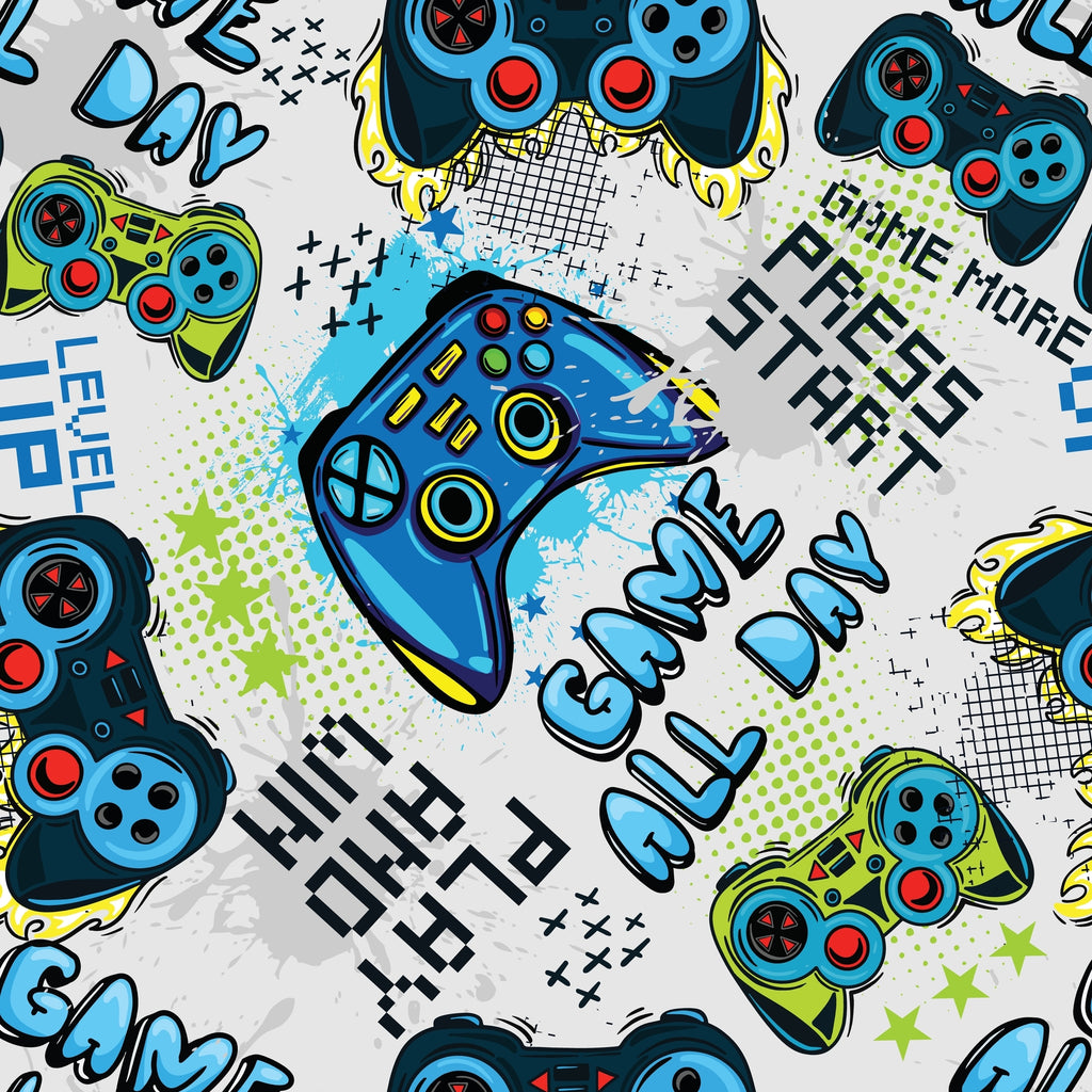 FF1055/06 Gamer - Digital Print 100% Quilting Cotton, Approx. 44" (112cm) Wide