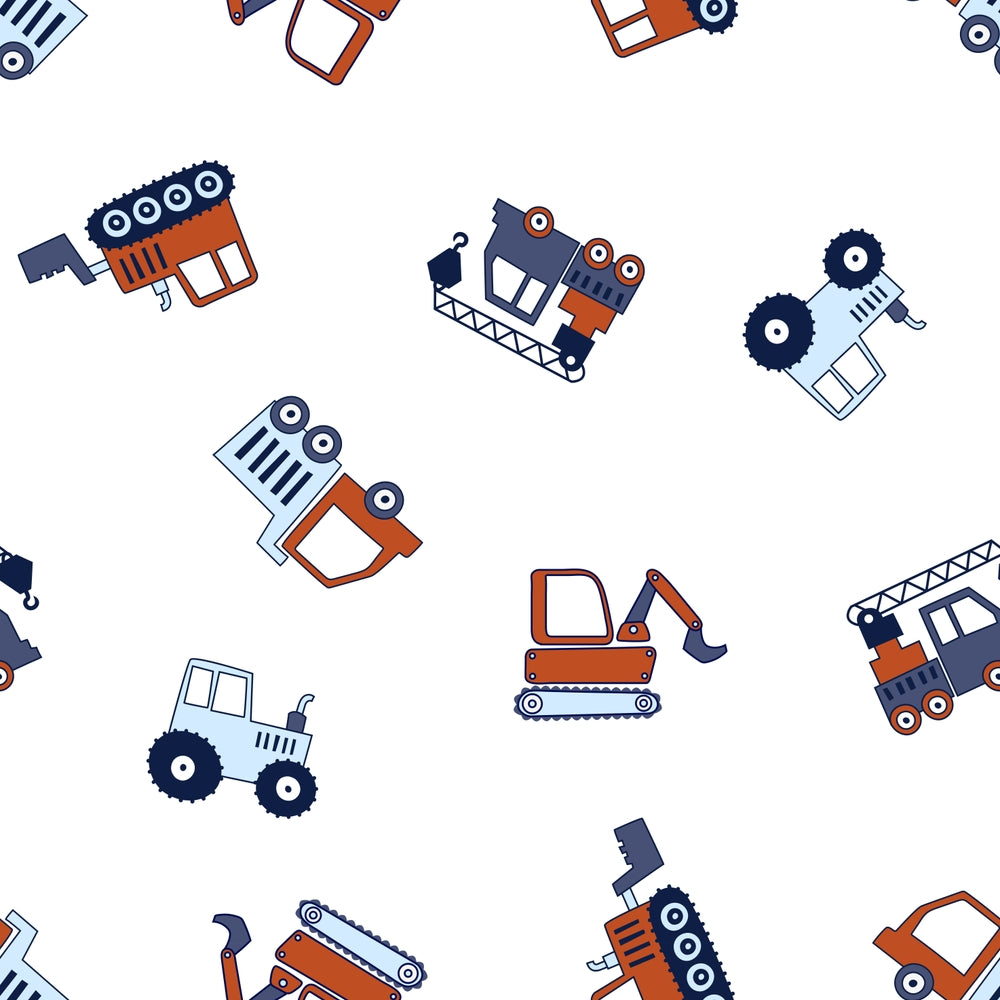 FF1055/07 Construction Crew - Digital Print 100% Quilting Cotton, Approx. 44" (112cm) Wide