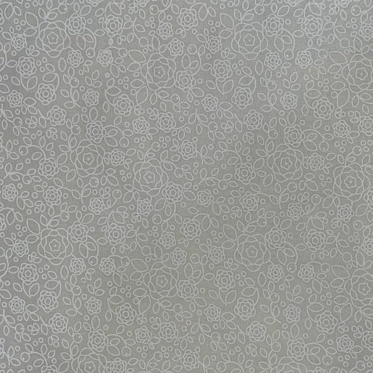 FF108 - Ivory 100% Cotton Paste Print, Approx. 112cm Wide