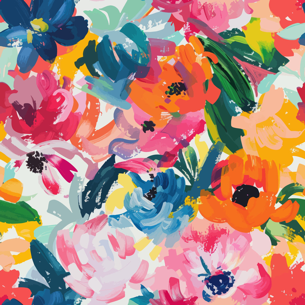 FF33/08 Floral 100% Quilting Cotton, Approx. 44" (112cm) Wide