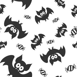 FF420 - Sugar Frenzy Bat Halloween Fabric 100% Quilting Cotton Approx. 44"/112cm