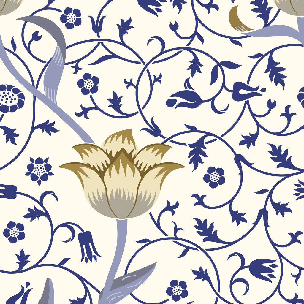 William Morris Inspired Singles Design 12 100% Quilting Cotton Approx. 44"/112cm