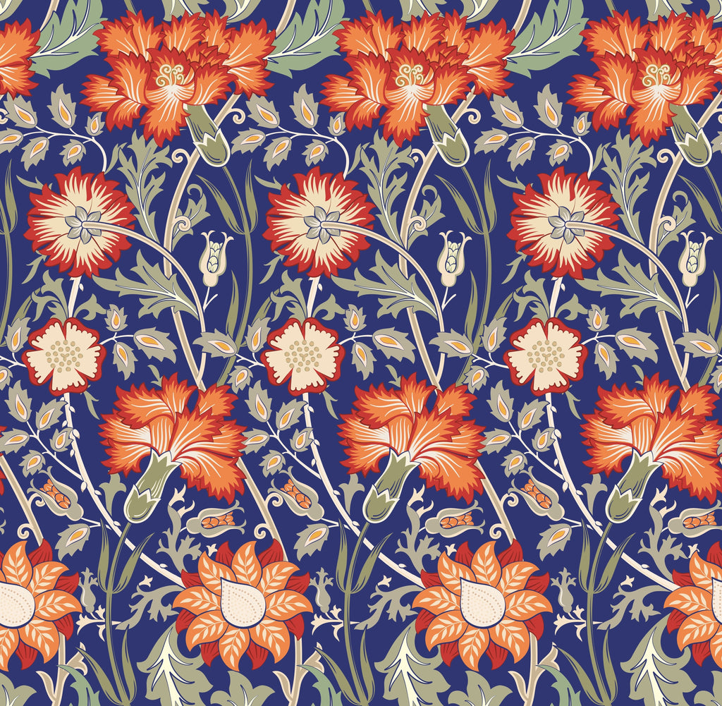 William Morris Inspired Singles Design 08 100% Quilting Cotton Approx. 44"/112cm