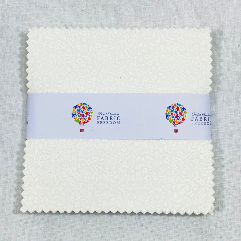 FF103 Paste Print 5" Quilting Cotton Fabric Squares - 42 x 5" by 5"