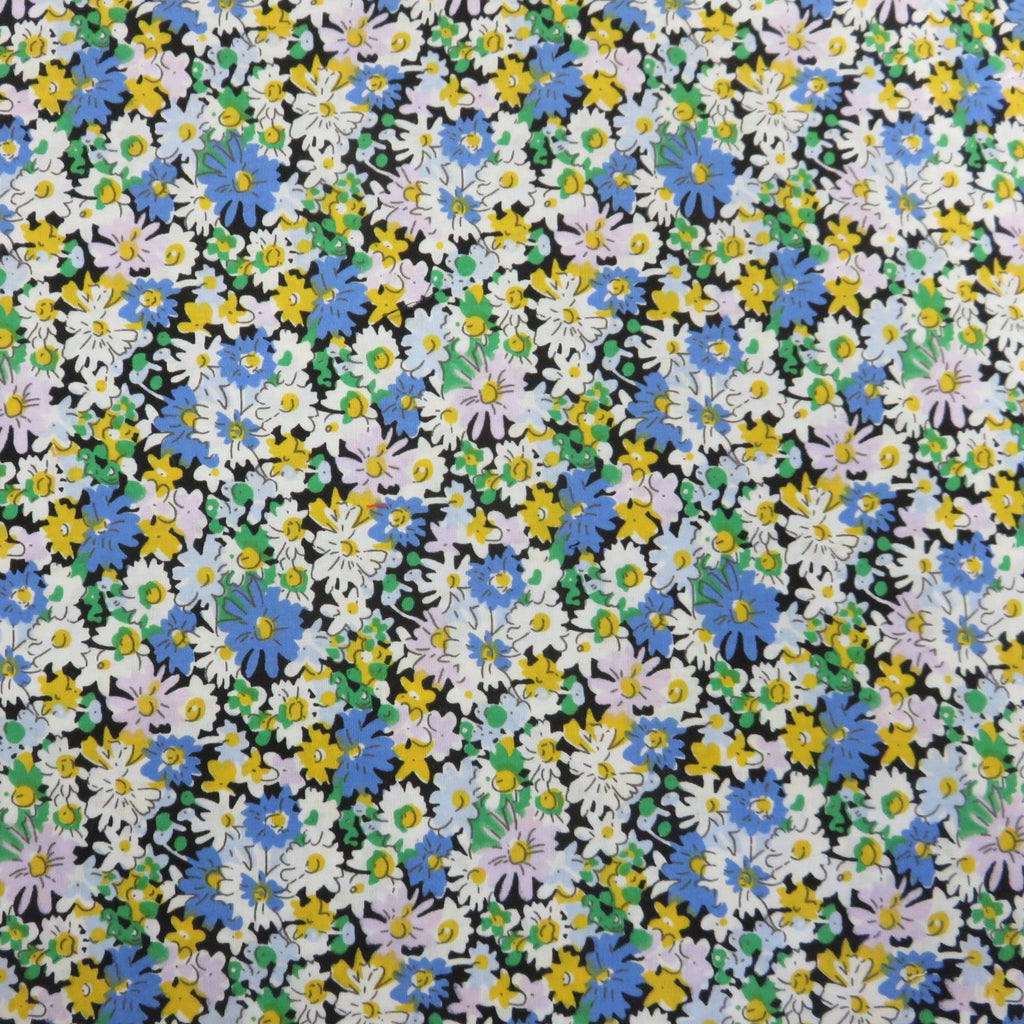 Poplin Print Design - 1004 Floral 100% Cotton Fabric 56"/140cm