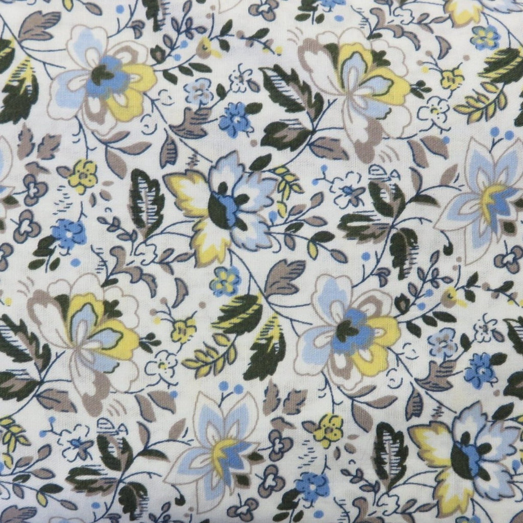 Poplin Print Design - 1033 Floral 100% Cotton Fabric 56"/140cm