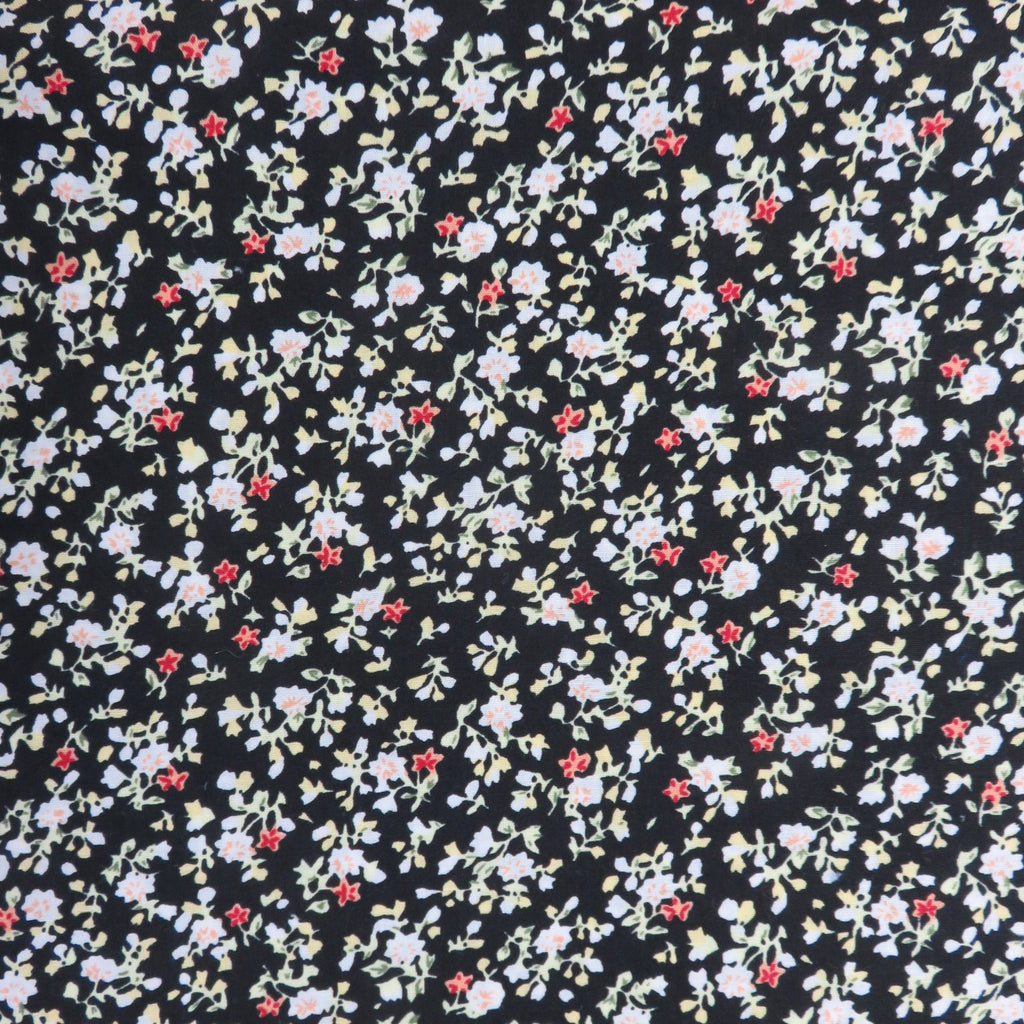 Poplin Print Design - 1067 Floral 100% Cotton Fabric 56"/140cm