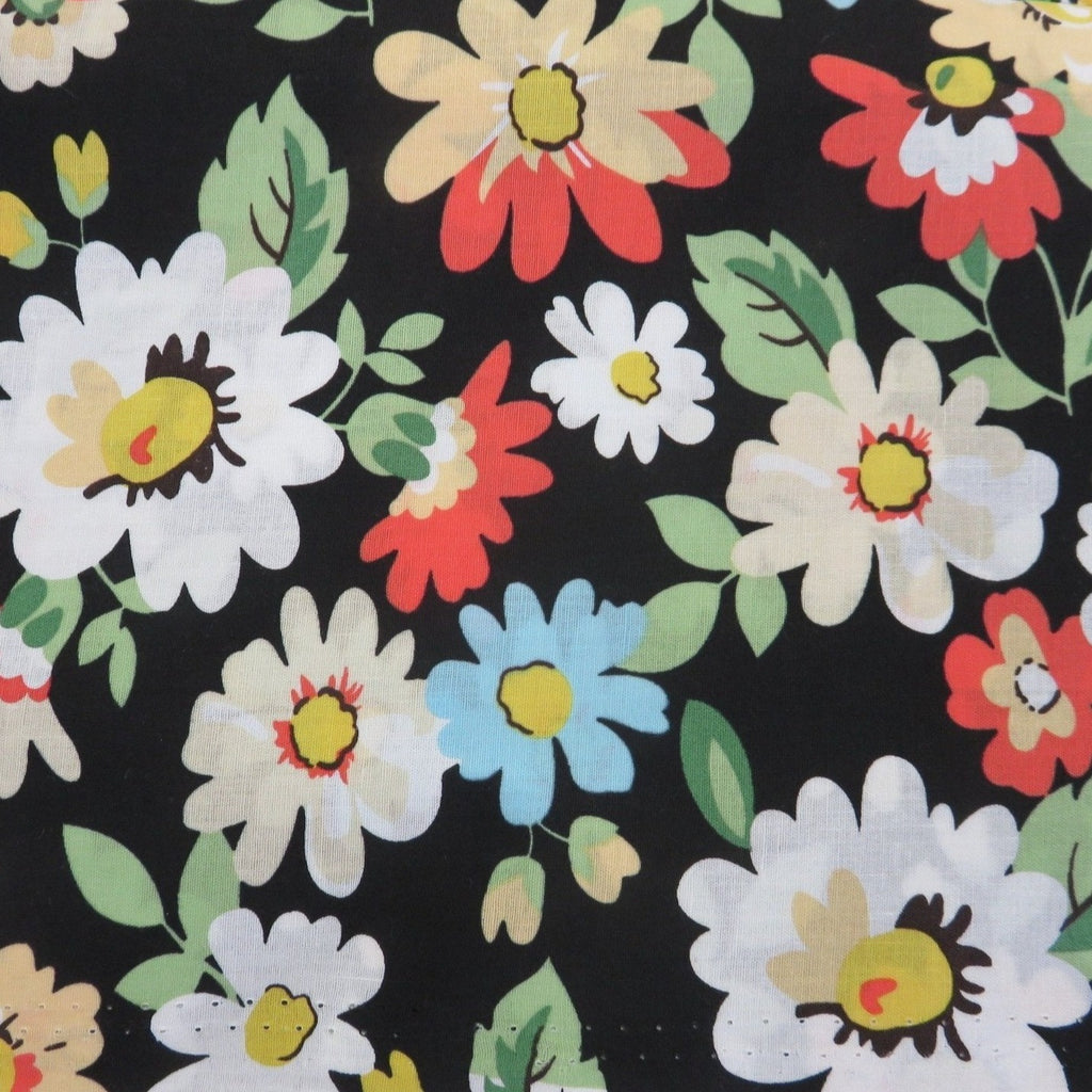 Poplin Print Design - 1094 Floral 100% Cotton Fabric 56"/140cm