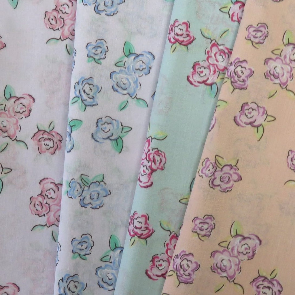 Coming Up Roses Design:2218 Polycotton Print 65% Polyester 35% Cotton Approx. 44"/112cm
