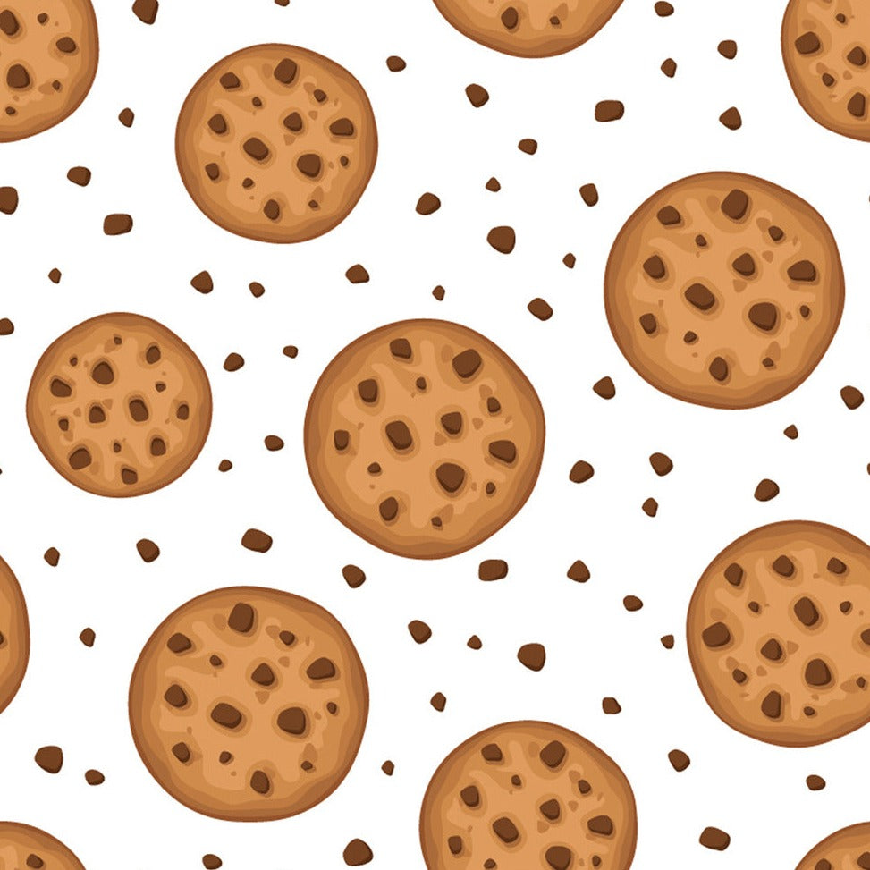FF1044 Choc Chip Cookies - Digital Print 100% Quilting Cotton