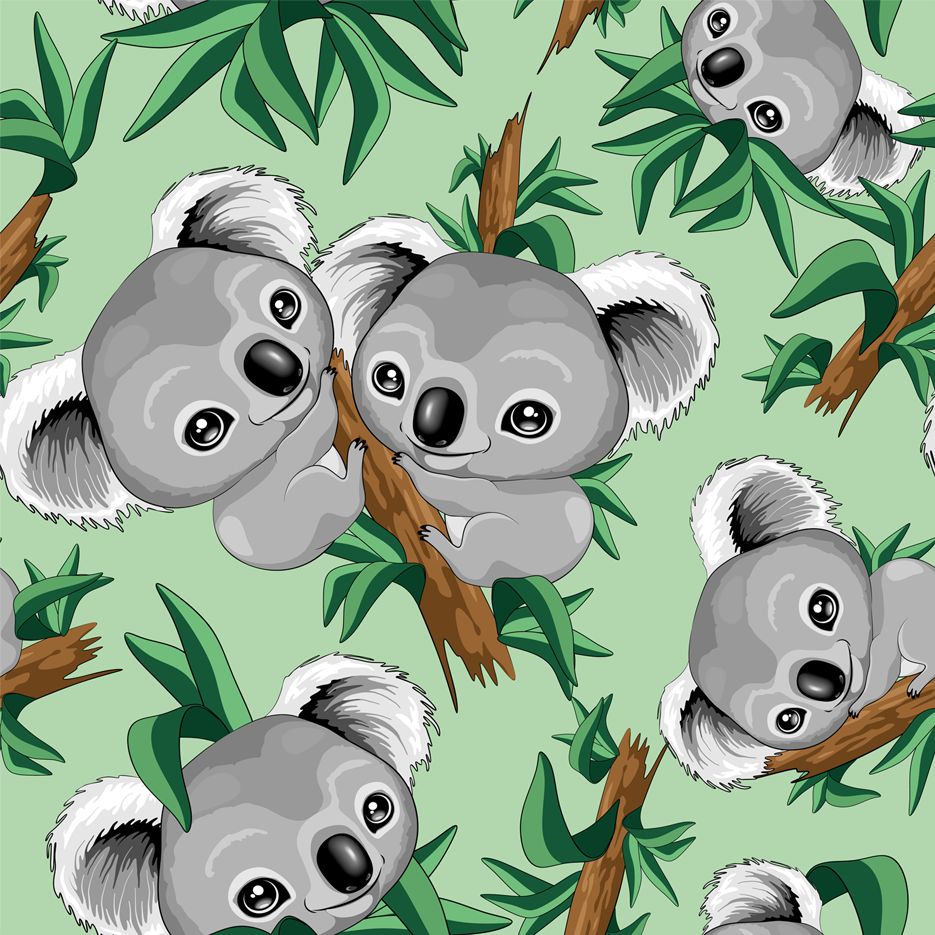 FF2024 Koalas - Digital Print 100% Quilting Cotton