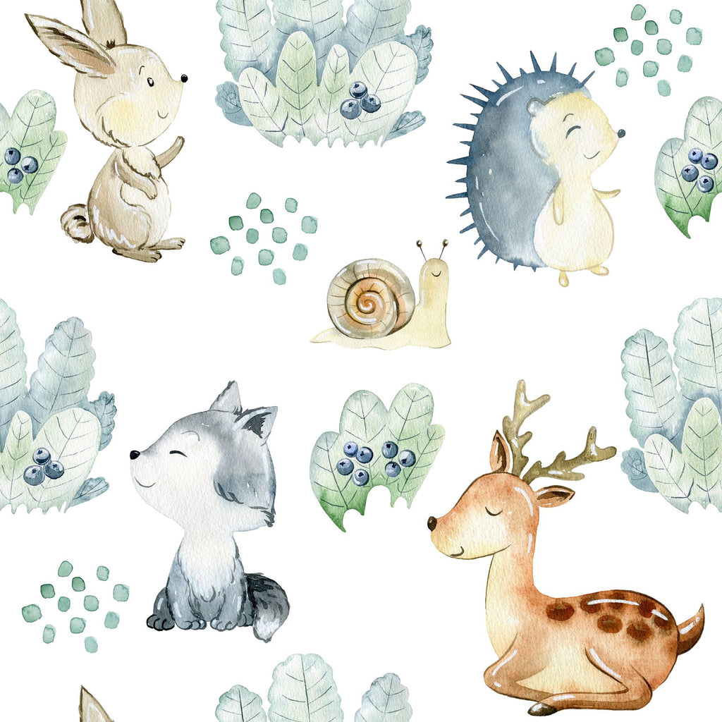 FF2036 Forrest Animals - Digital Print 100% Quilting Cotton