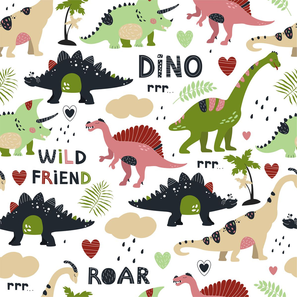 FF2041 Dino - Digital Print 100% Quilting Cotton