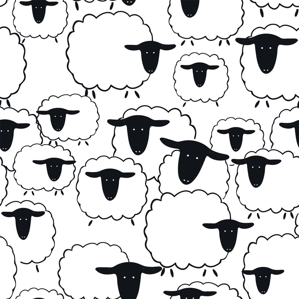 FF2044 Sheep - Digital Print 100% Quilting Cotton
