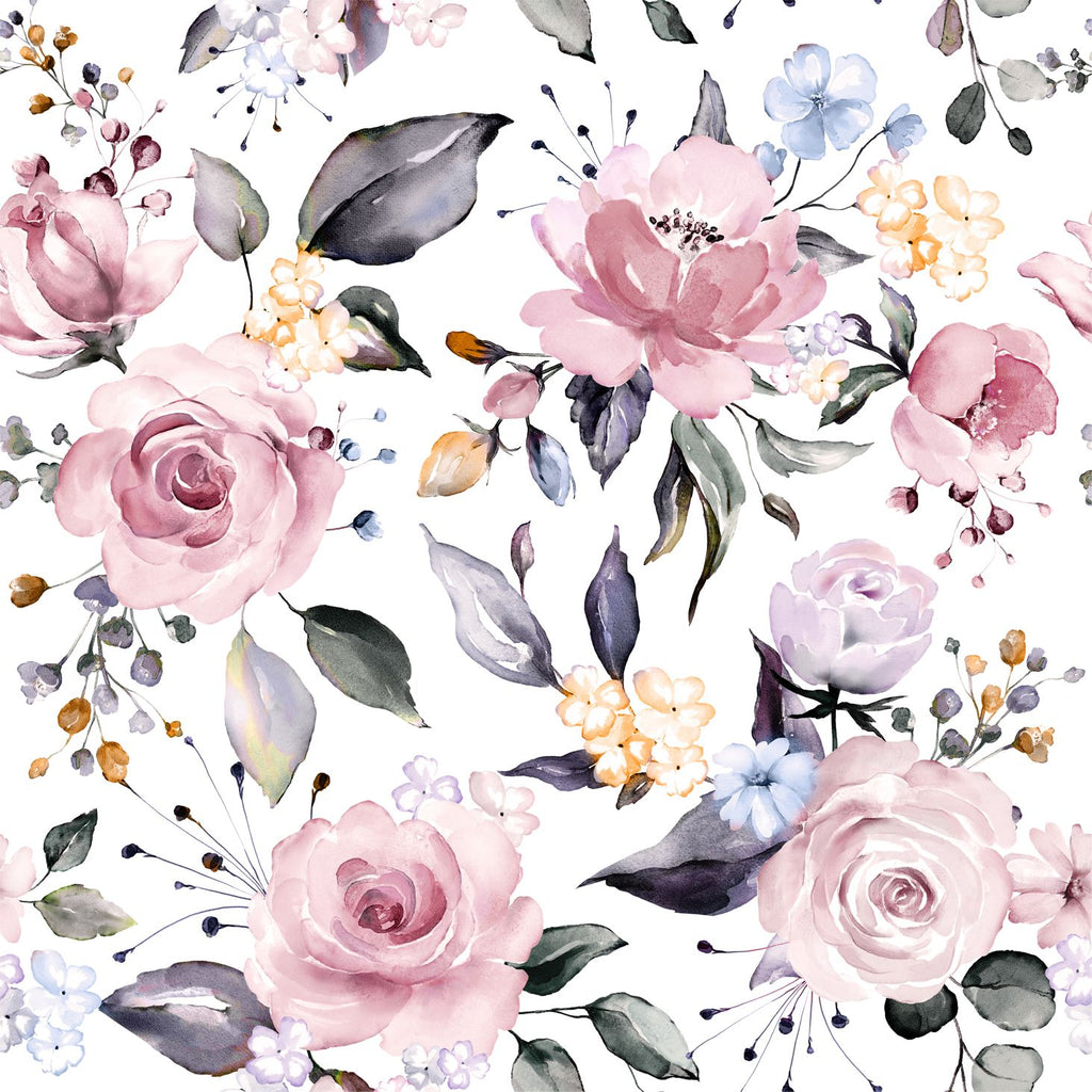 FF2060 English Rose Garden - Digital Print 100% Quilting Cotton