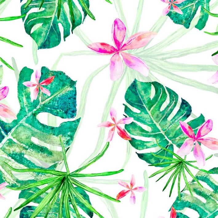 FF2077 Rainforest Leaves - Digital Print 100% Quilting Cotton