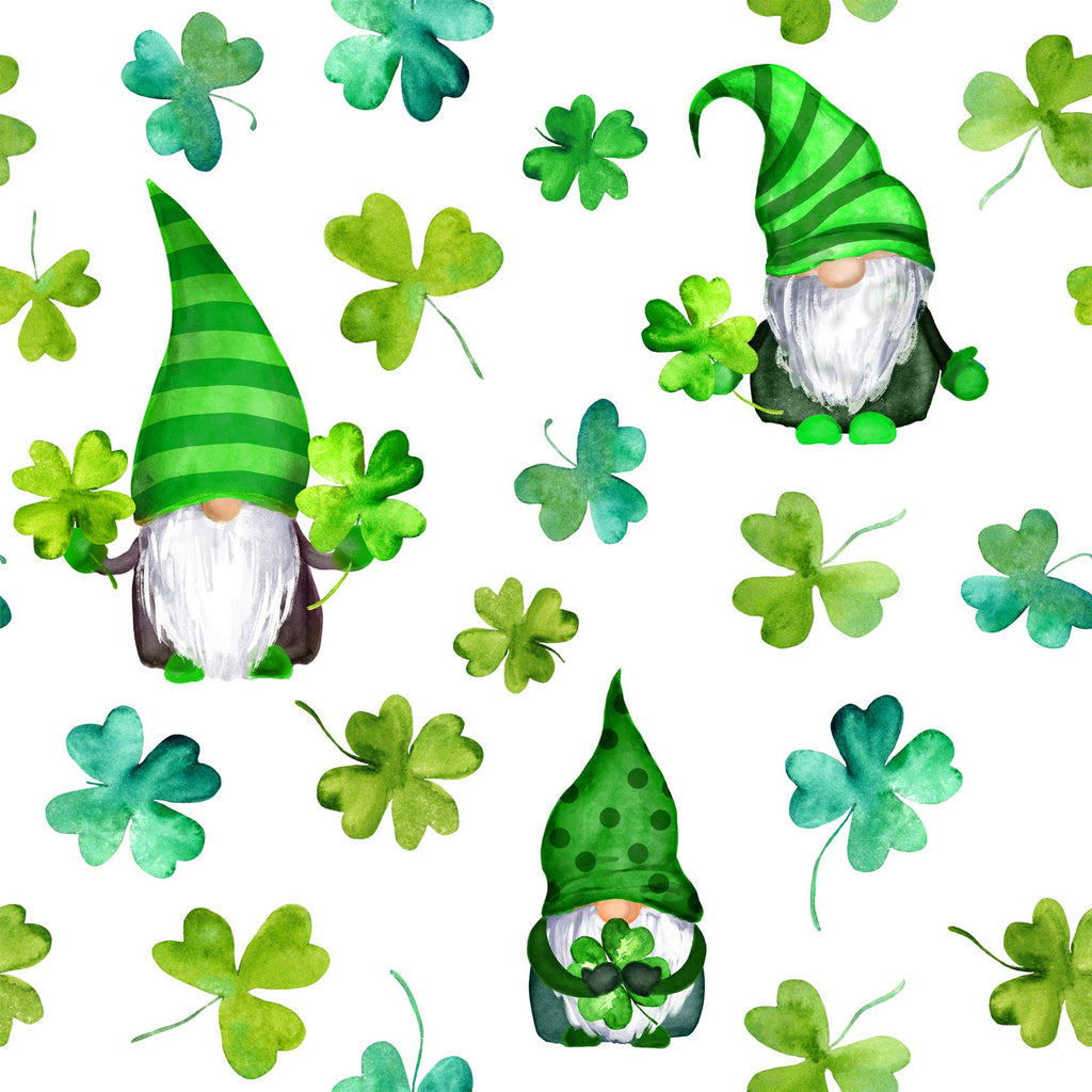 FF2113 Irish Gnomes, St Patricks Day - Digital Print 100% Quilting Cotton