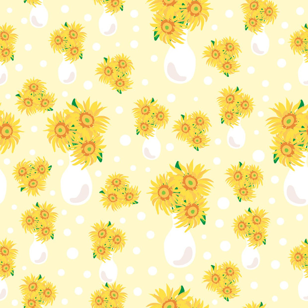 FF2140 Sunflower Bouquet - Digital Print 100% Quilting Cotton