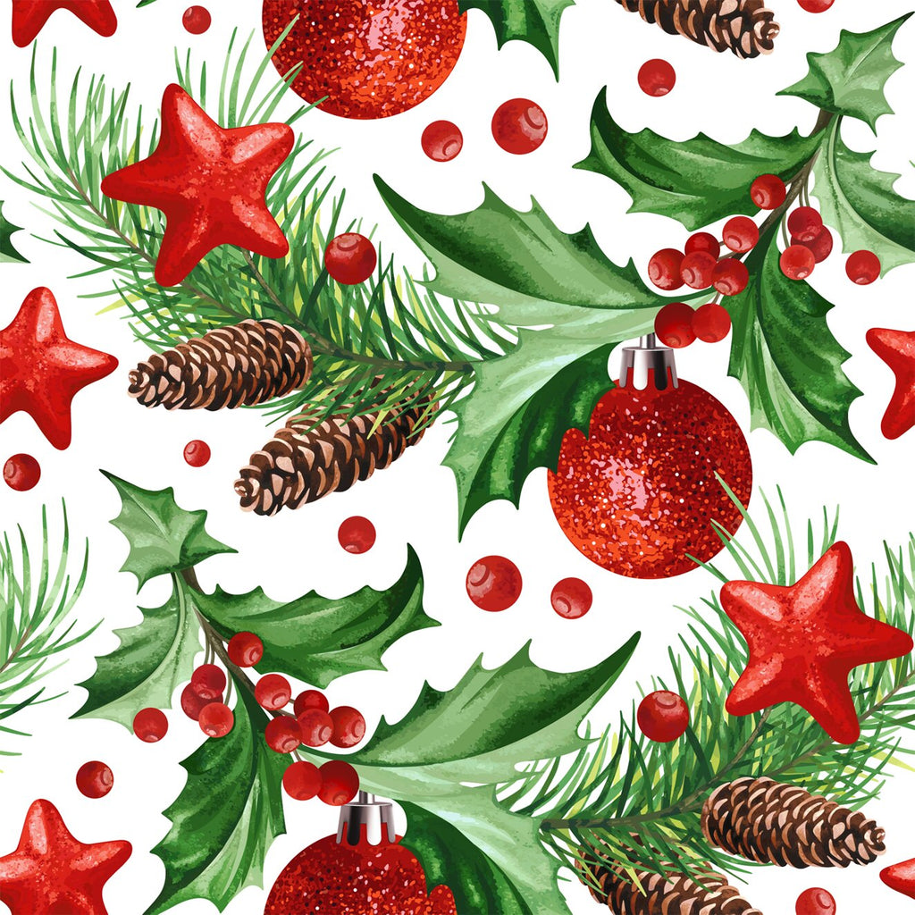 FF2199 - Christmas Digital Print 100% Quilting Cotton, Approx. 44" (112cm) Wide