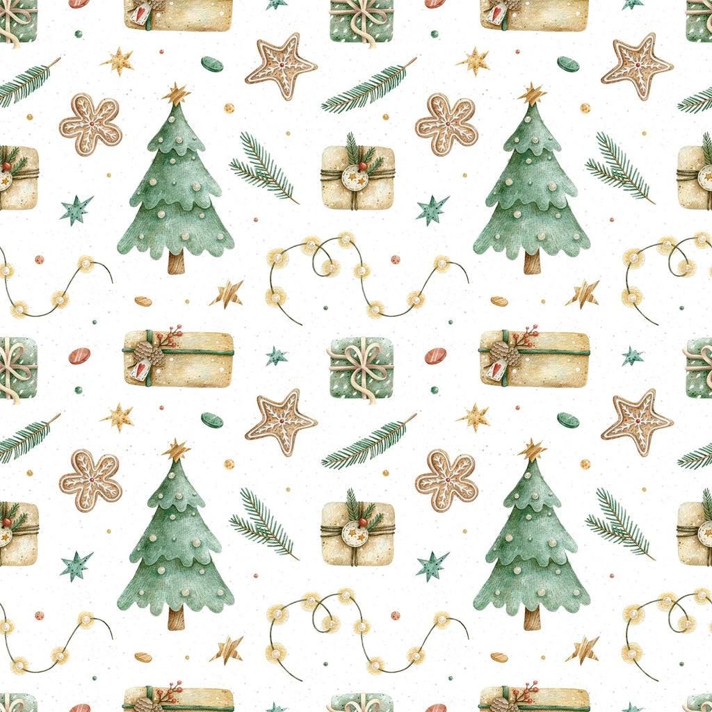 FF2221 - Christmas Digital Print 100% Quilting Cotton, Approx. 44" (112cm) Wide