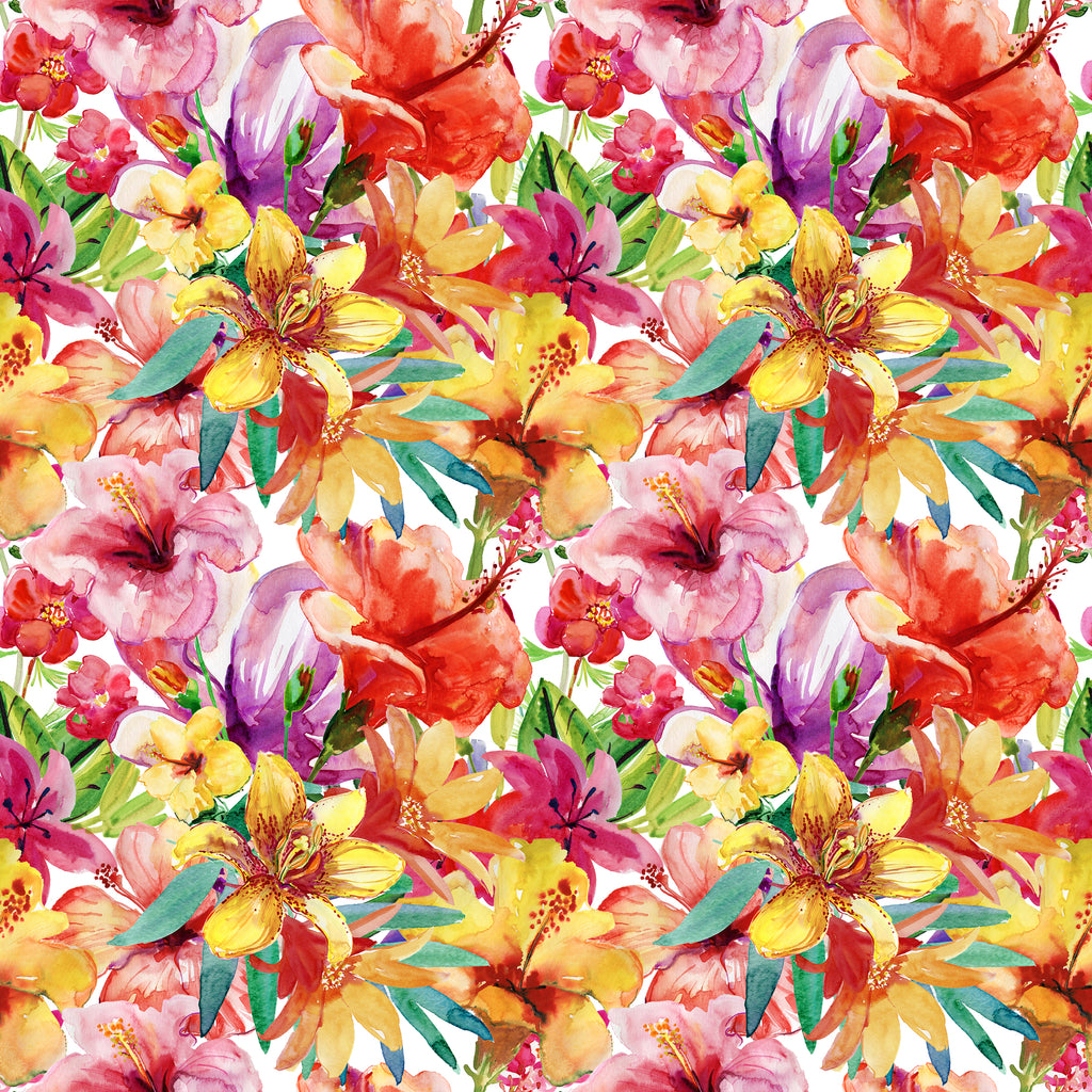 FF2283 Multicoloured Flowers - Digital Print 100% Quilting Cotton