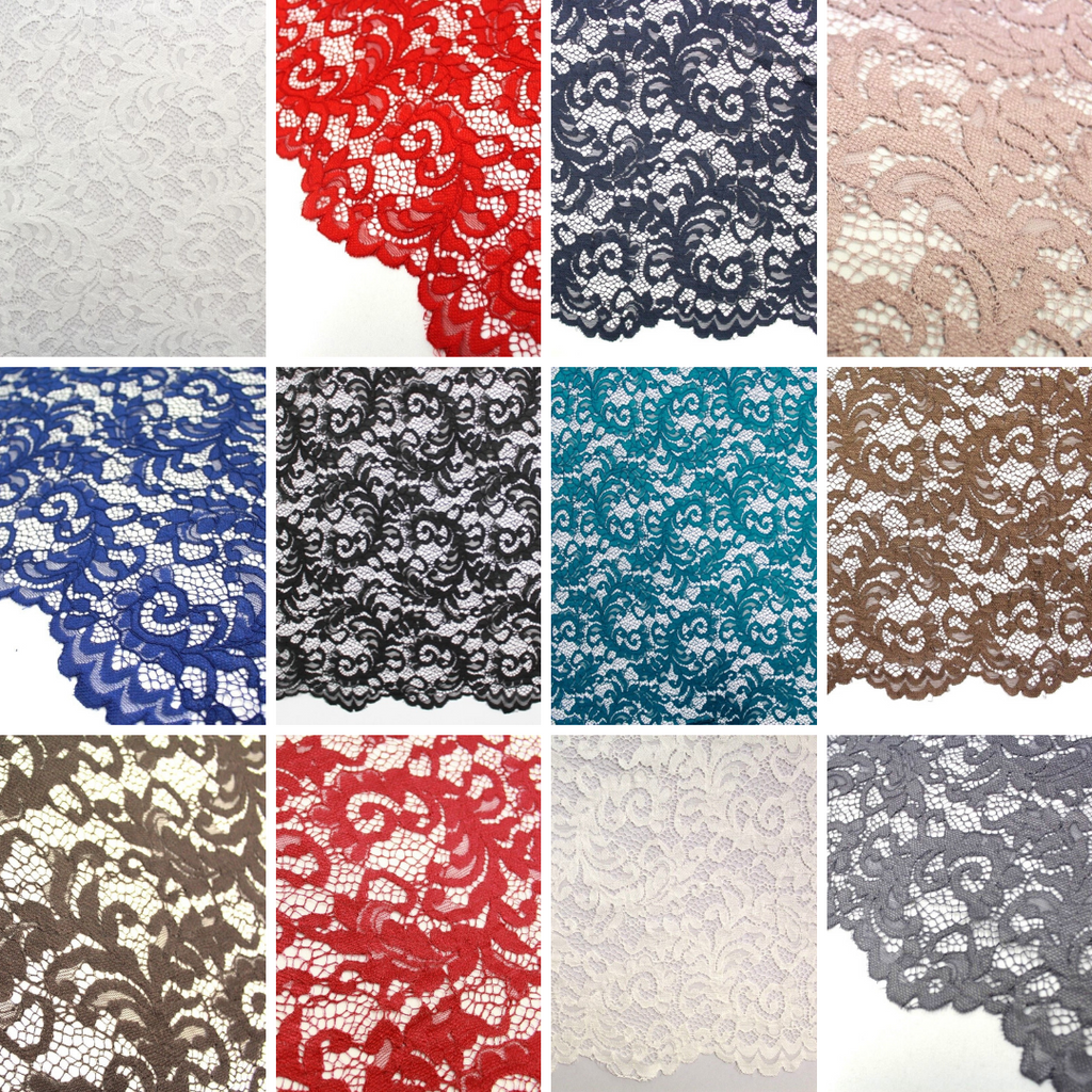 PO90 - Raschel Corded Lace 100% Polyester Approx. 60"/150cm