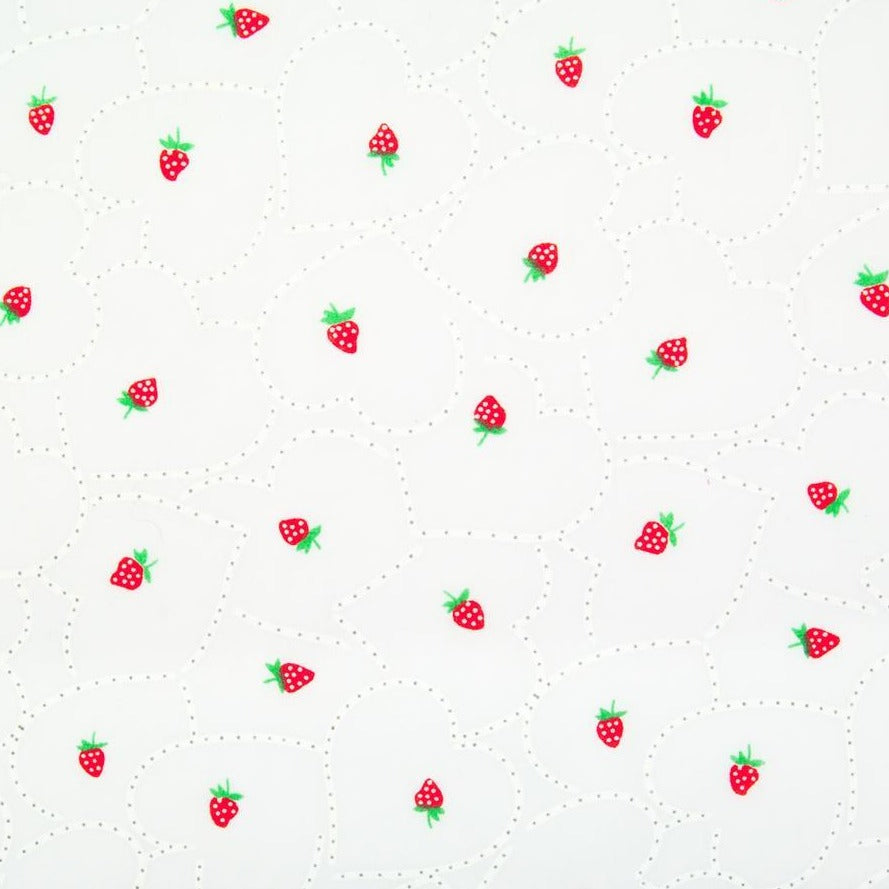 Strawberry Hearts Design:1406 Polycotton Print 65% Polyester 35% Cotton Approx. 44"/112cm