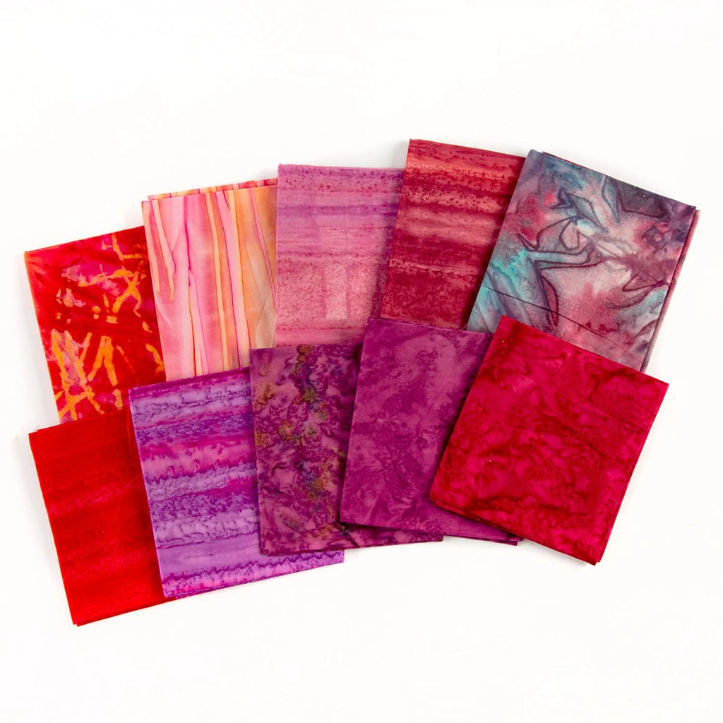 Buy wholesale Bali Batik 10pc Fat Quarter Bundle - Blues